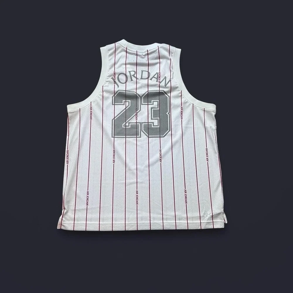 Micheal Jordan Pinstriped Basketball Jersey Men's Size XL Summer Skate Surf